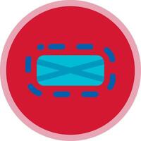 Elipse frame Flat Multi Circle Icon vector