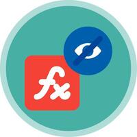 Hidden layer style Flat Multi Circle Icon vector