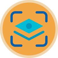 Layer mask Flat Multi Circle Icon vector