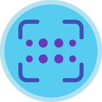 Reorder dots horizontal Flat Multi Circle Icon vector