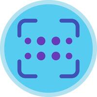 Reorder dots horizontal Flat Multi Circle Icon vector