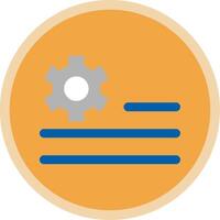 Deploy rules Flat Multi Circle Icon vector
