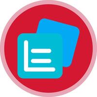 Grid rules Flat Multi Circle Icon vector