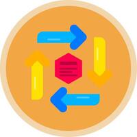 Infographic elements Flat Multi Circle Icon vector