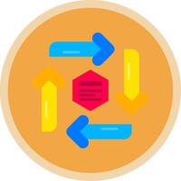 Infographic elements Flat Multi Circle Icon vector