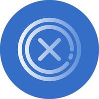 Delete 1 Gradient Line Circle Icon vector