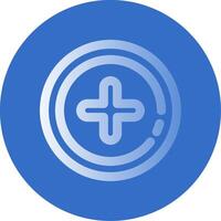 Add 2 Gradient Line Circle Icon vector