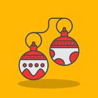 Jingle bell Filled Shadow Icon vector