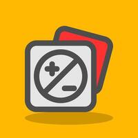 Image brightness Filled Shadow Icon vector