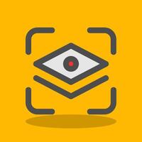 Layer mask Filled Shadow Icon vector