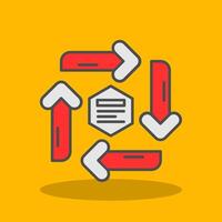 Infographic elements Filled Shadow Icon vector