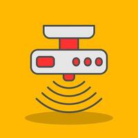 Motion sensor Filled Shadow Icon vector