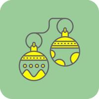 Jingle bell Filled Yellow Icon vector