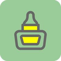 Liquid glue Filled Yellow Icon vector