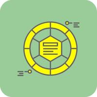 Infographic elements Filled Yellow Icon vector