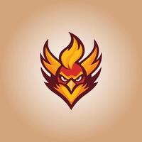 Logo phoenix icon illustration vector