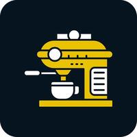 Coffee machine Glyph Two Color Icon vector