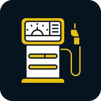 Gas station Glyph Two Color Icon vector