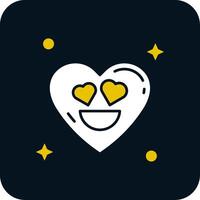 In love Glyph Two Color Icon vector
