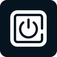 Power on Glyph Two Color Icon vector