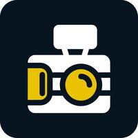 Photo capture Glyph Two Color Icon vector