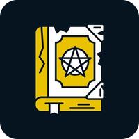 Magic book Glyph Two Color Icon vector