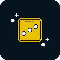 Dice three Glyph Two Color Icon vector