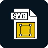 svg archivo formato glifo dos color icono vector