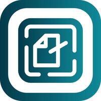 Edit file Glyph Gradient Round Corner Icon vector