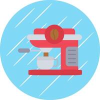 Coffee machine Flat Blue Circle Icon vector