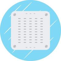 Air conditioner Flat Blue Circle Icon vector