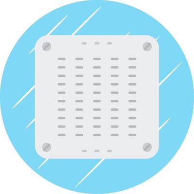 Air conditioner Flat Blue Circle Icon