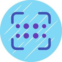 Reorder dots horizontal Flat Blue Circle Icon vector