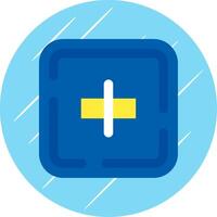Align objects Flat Blue Circle Icon vector