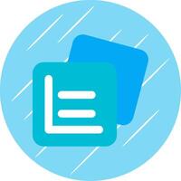 Grid rules Flat Blue Circle Icon vector