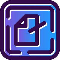 Edit file Gradient Filled Icon vector