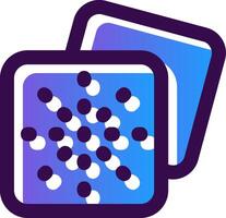 Grid dots Gradient Filled Icon vector