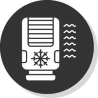 Air conditioner Glyph Grey Circle Icon vector