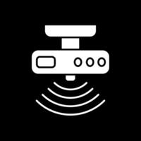 Motion sensor Glyph Inverted Icon vector