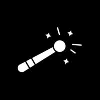 Magic tool Glyph Inverted Icon vector