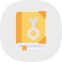 User manual Flat Curve Icon vector