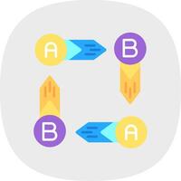 Infographic elements Flat Curve Icon vector