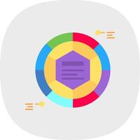 Infographic elements Flat Curve Icon vector