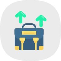 Career path Flat Curve Icon vector