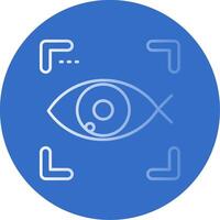 Fish eye Gradient Line Circle Icon vector