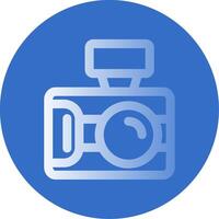 Photo capture Gradient Line Circle Icon vector