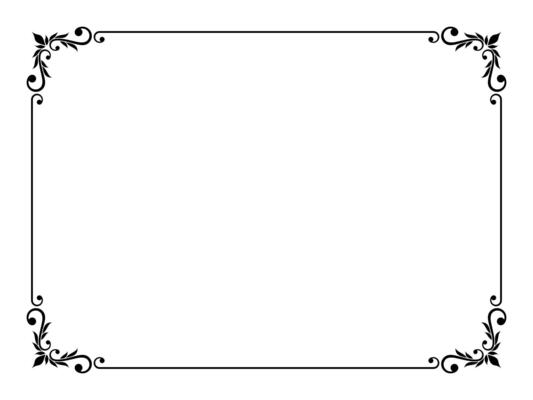 Square Ornamental frame vector border