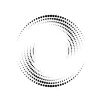 Abstract circle dotted halftone vector design