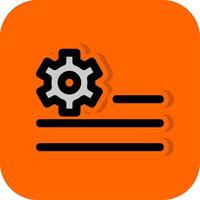 Deploy rules Filled Orange background Icon vector