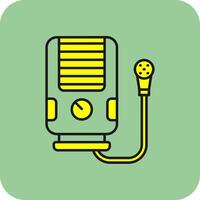 Water heater Filled Yellow Icon vector